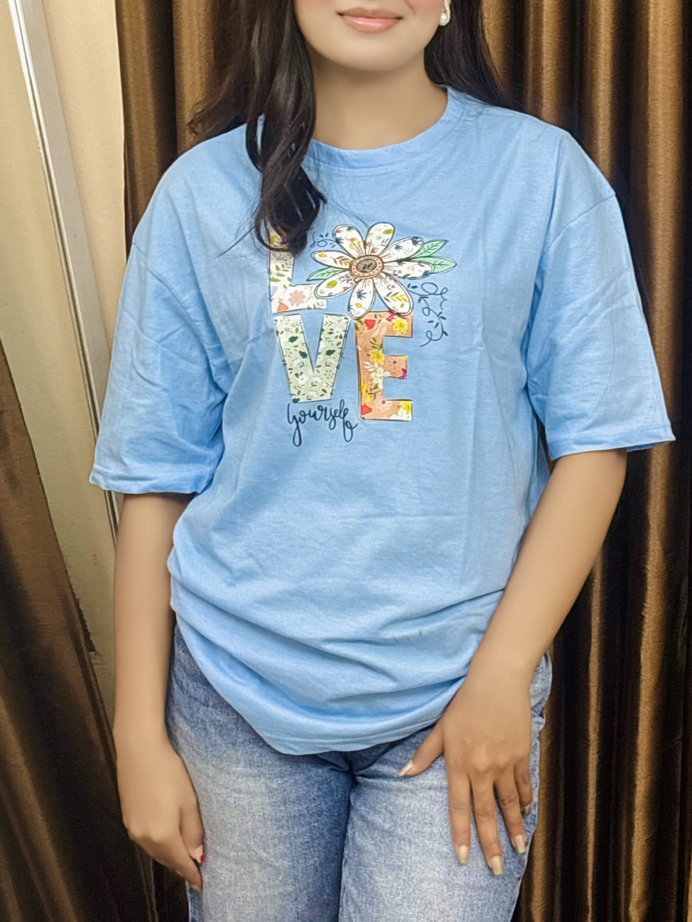 Drop Shoulder  ( Love Blue )